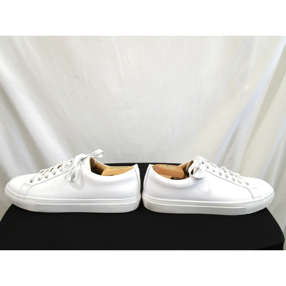 EUC! Thursday Premier Everyday White Leather Low Top Sneakers Men 12.5